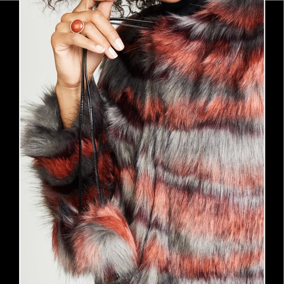 Ramy Brook Camo faux fur Krissy jacket - Picture 10 of 11